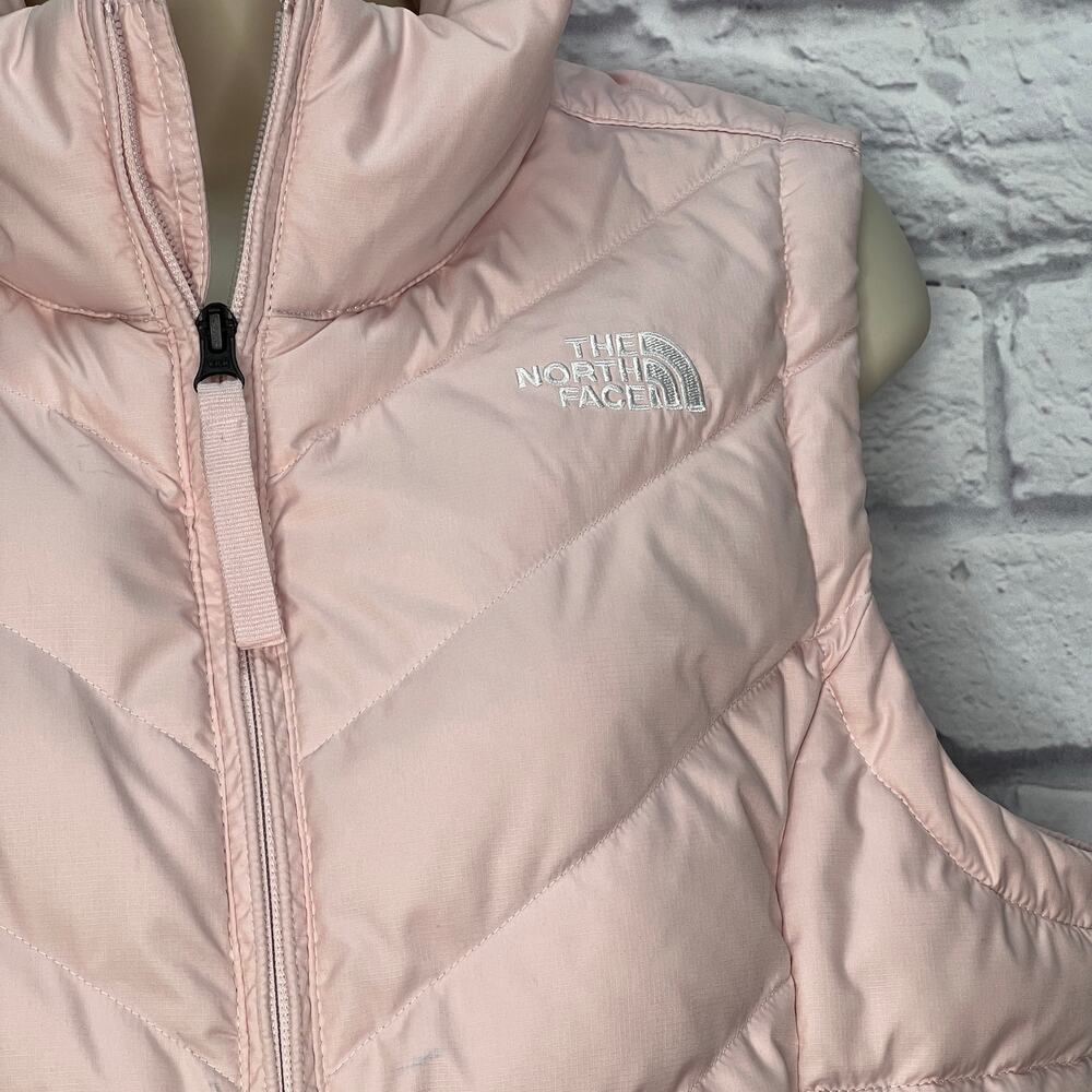 The North Face Alps 2.0 550 Womens Pink Down Puffer Vest Size M Full Zip Pockets - Picture 2 of 11
